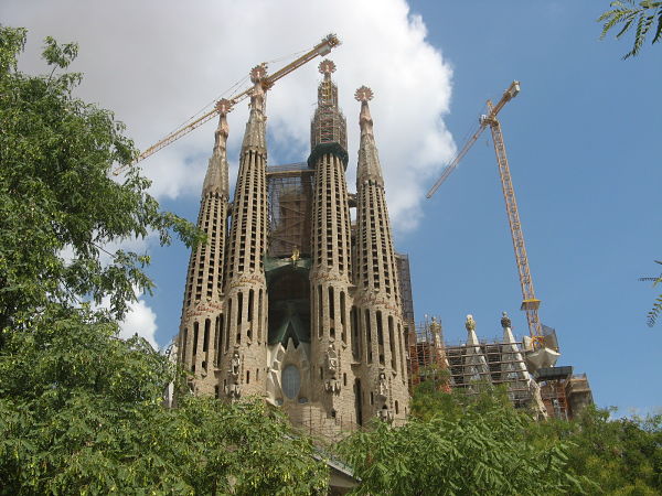 La Sagrada Familia, zdroj: vlastní archív při návštěvě Barcelony 2012